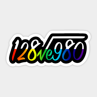 128ve980 I Love You (All Inclusive) Sticker